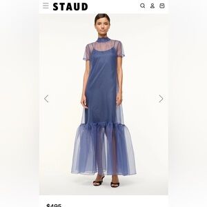 STAUD CALLUNA DRESS NAVY